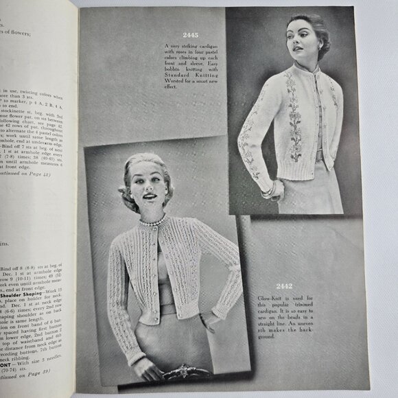 Hand Knit Fashions Bear Brand Sweaters Cardigans Dresses Suits Pattern Book Vol - Picture 10 of 16